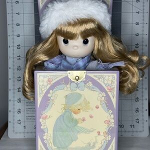 Precious Moments Blonde Doll in Purple Box